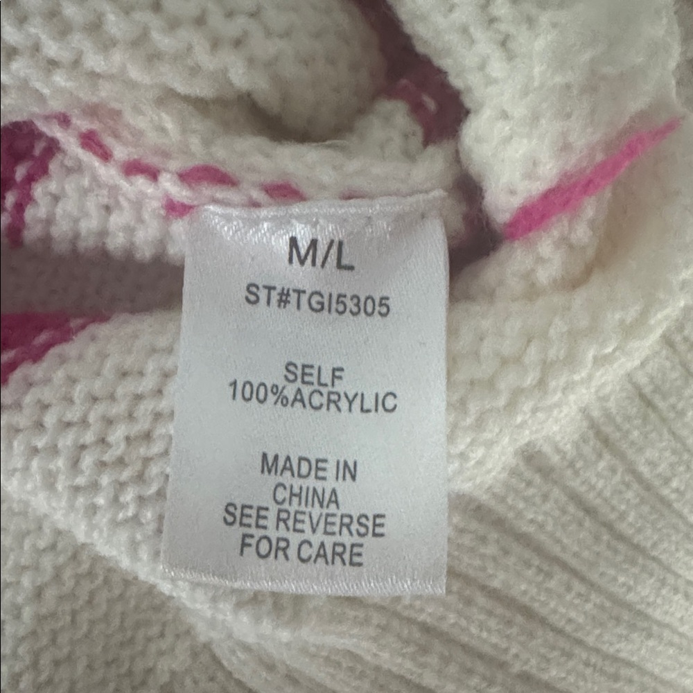 Better Be Striped Crew Neck Sweater. Sz M/L - Picture 10 of 11
